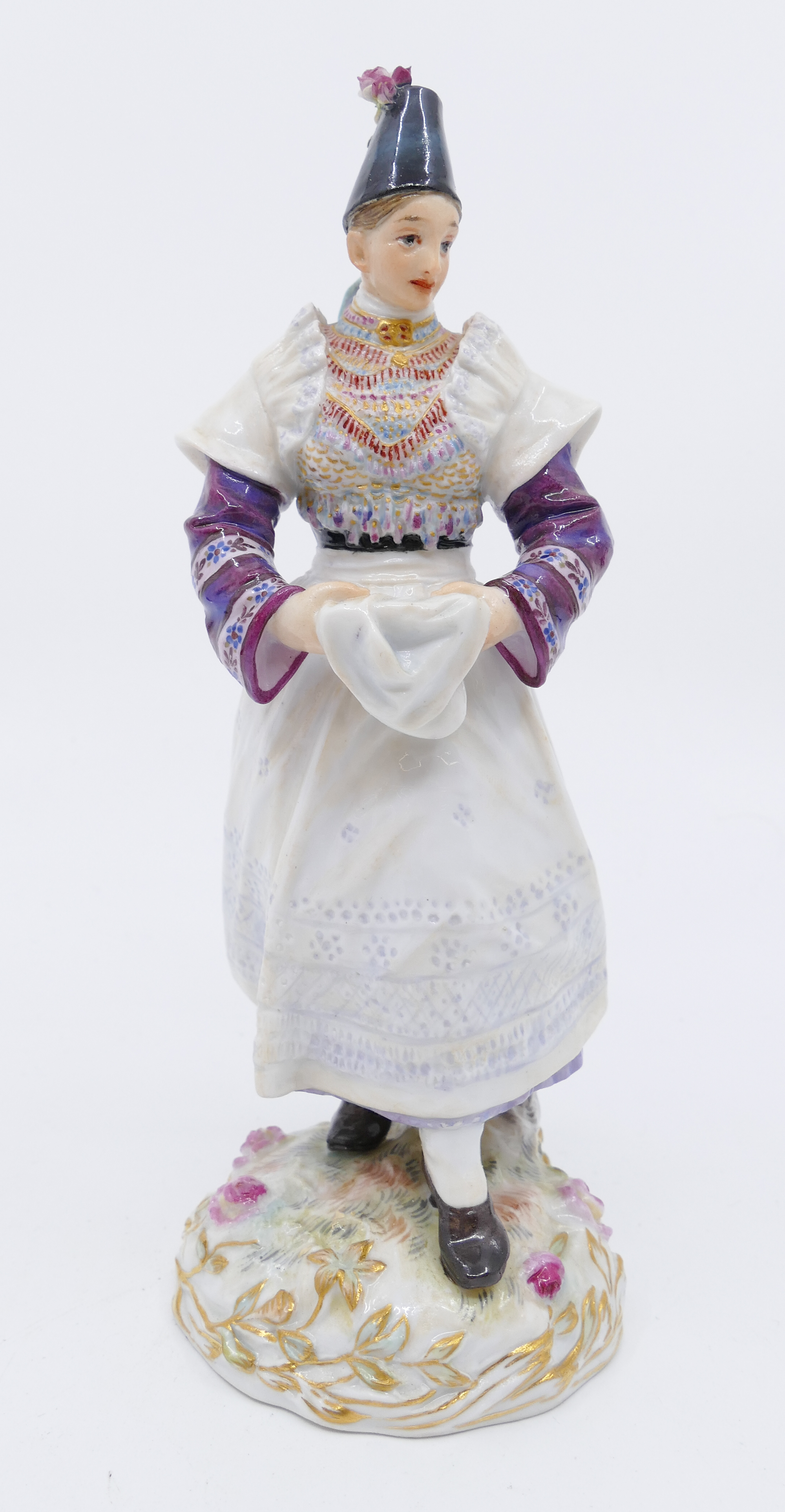 Meissen Woman in Traditional Sorbian