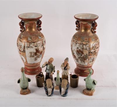 Various Chinese pottery figures,