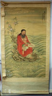 A Qing Chinese ancestral portrait of