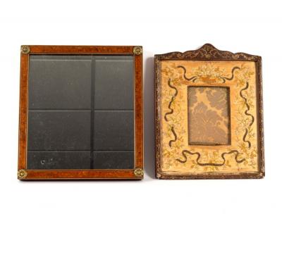 A small rectangular wall mirror