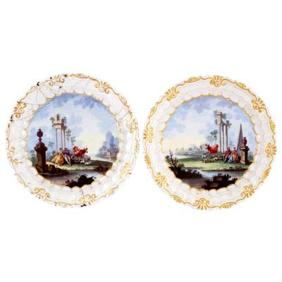 A pair of 18th Century French enamel