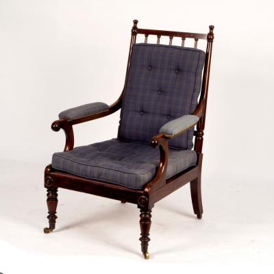 A George IV mahogany library chair 2dd7e3