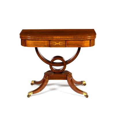 A George IV rosewood card table