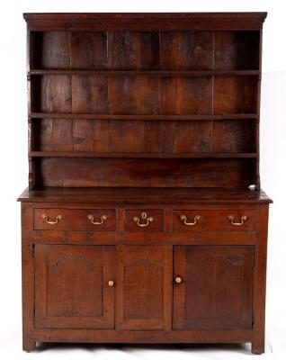 An early 18th Century style dresser,