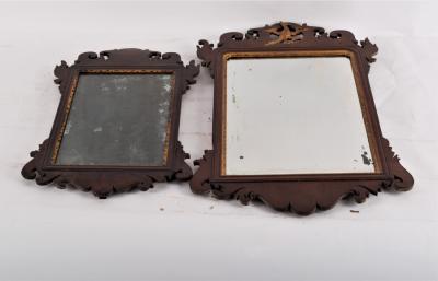 An 18th Century mahogany wall mirror