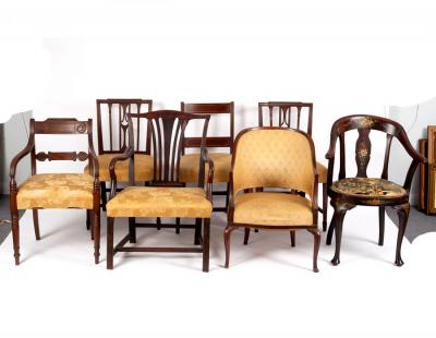 A Regency mahogany armchair with 2dd804