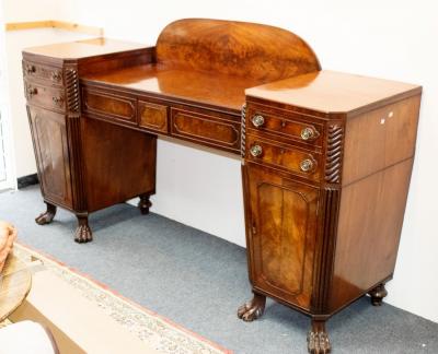 A William IV mahogany pedestal