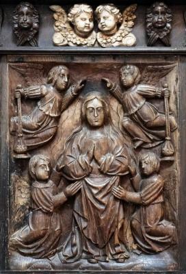 An 18th Century carved Flemish panel,