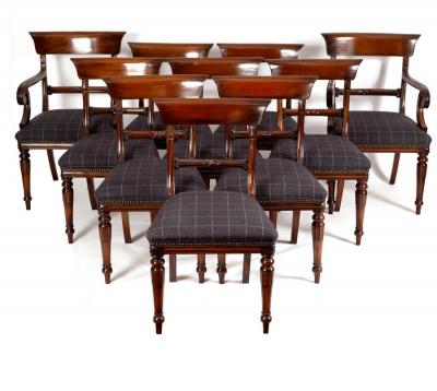 A set of ten William IV style mahogany 2dd853