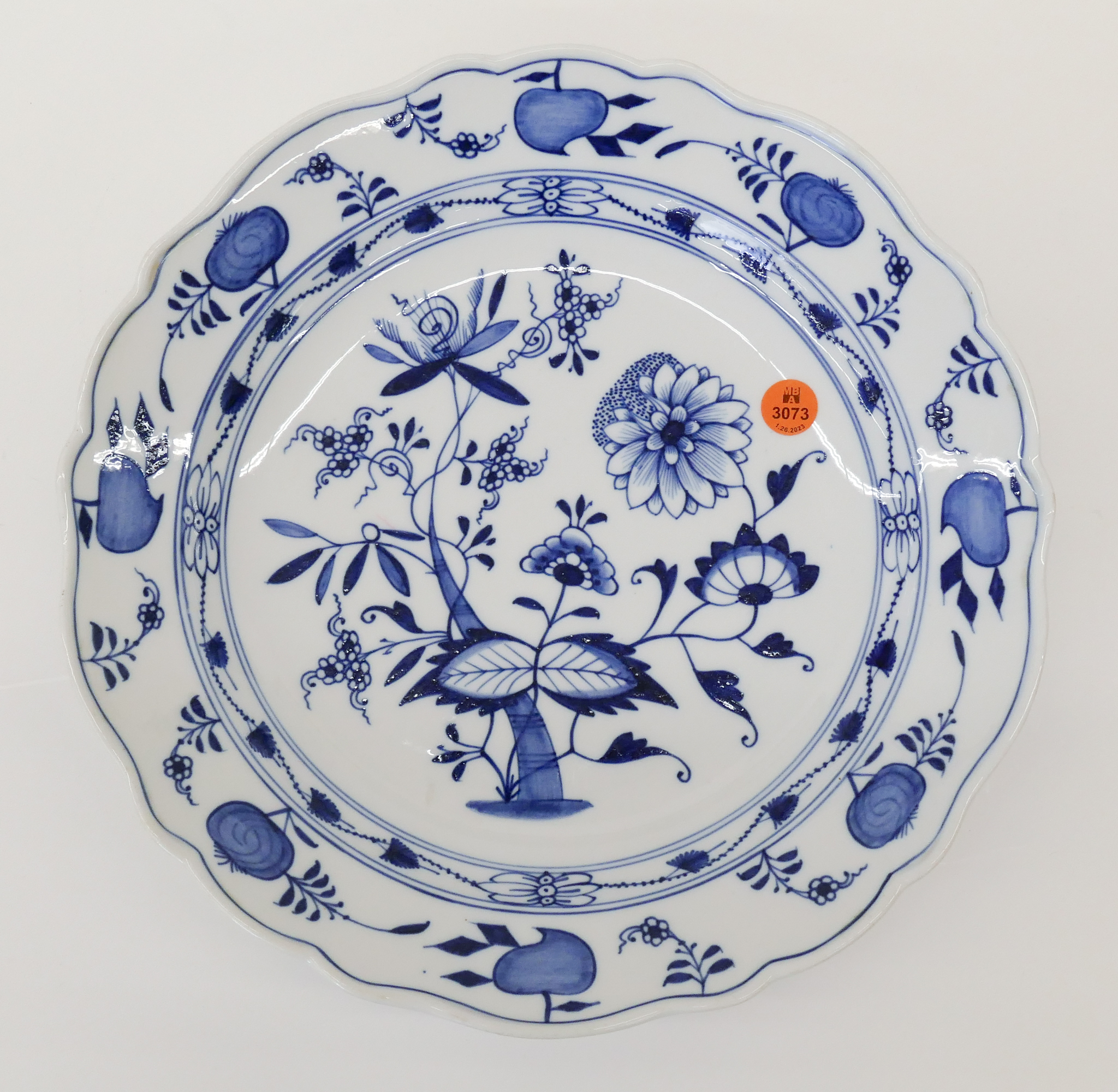 Meissen Blue Onion Porcelain Serving