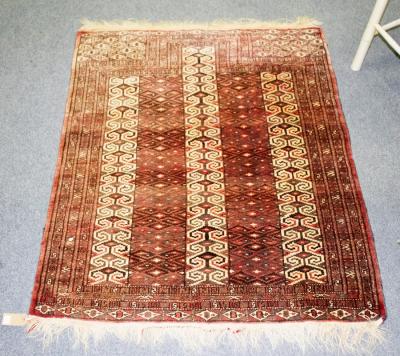 A Yomut prayer rug, West Turkestan,