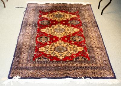 A Bokhara rug of Kazak design,