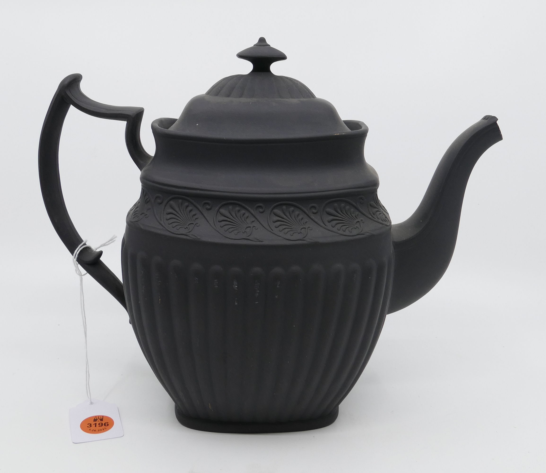 Wedgwood Style Basalt Ware Teapot  2dd936