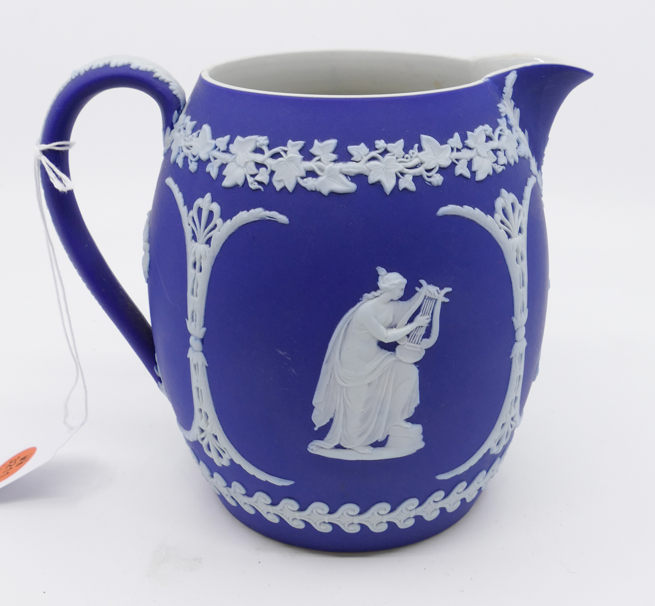 Wedgwood Blue Jasperware Dipped (Orange