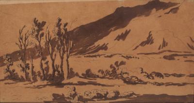 Late 17th Century Italian School Landscape pen 2dd9ac