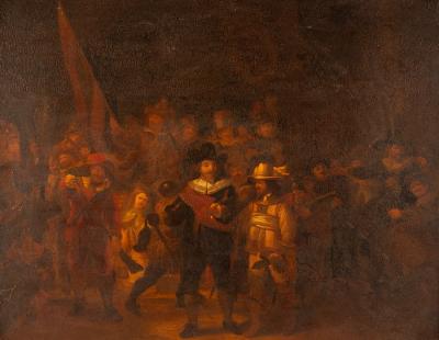 After Rembrandt The Night Watch oil 2dd9d6