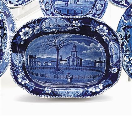 Historical blue transferware open 495d1