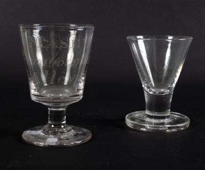 A heavy 19th Century glass rummer 2dda35