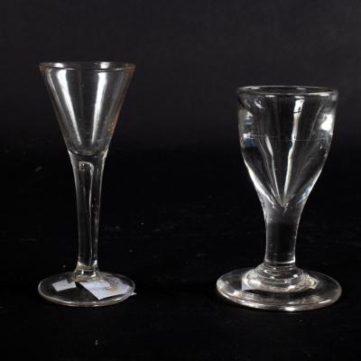 An 18th Century cordial glass with