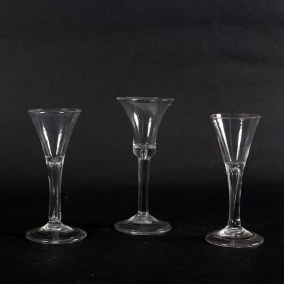 An 18th Century wine glass with 2dda49