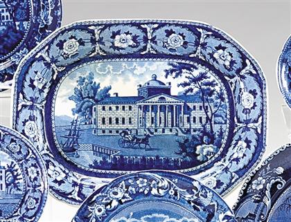     	Historical blue transferware