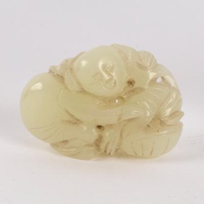 A Chinese pale celadon jade carving  2dda8f