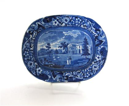    	Staffordshire historical blue