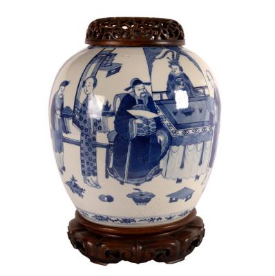 A 19th Century Chinese blue and