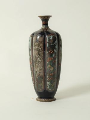 A Japanese cloisonné vase, early