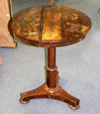 A Regency rosewood circular table