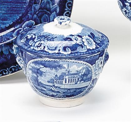     	Historical blue transferware covered