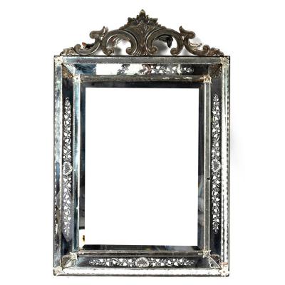 A late 19th Century Venetian mirror,