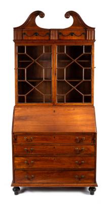 An Anglo Chinese rosewood bureau 2ddb28