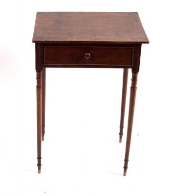 A George III small mahogany table, circa