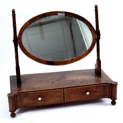 A George III mahogany toilet mirror  2ddb2e