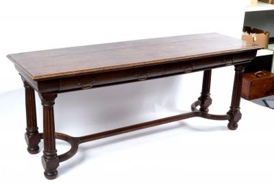 A 19th Century side table with rectangular