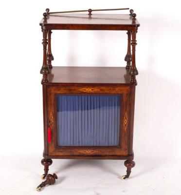 A Victorian walnut and inlaid side 2ddb52