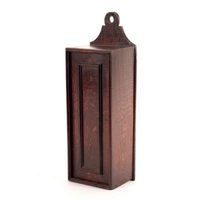 An 18th Century oak candle box 2ddb55