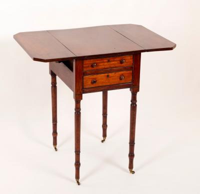 A Regency mahogany Pembroke worktable,