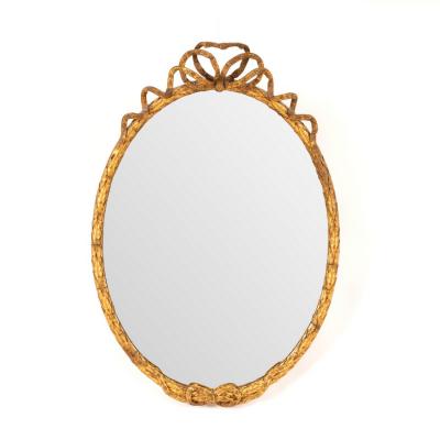 An oval gilt framed mirror with 2ddb77