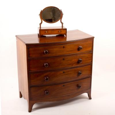 A Regency mahogany bowfront chest