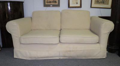 A modern two-seat sofa, 165cm wide