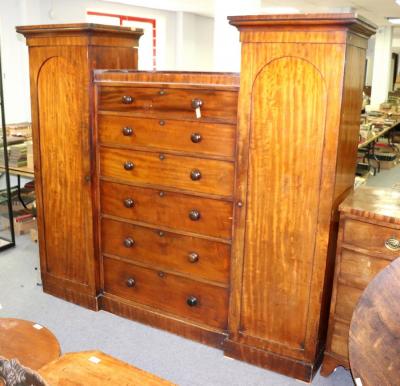 A Regency mahogany worktable, fitted