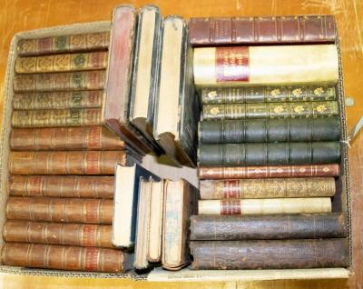 29 leather bound books to include
