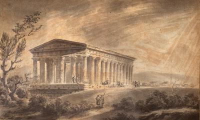 English School, circa 1790/Temple at