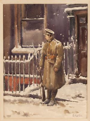 E Horton (Early 20th Century British)/Soldier