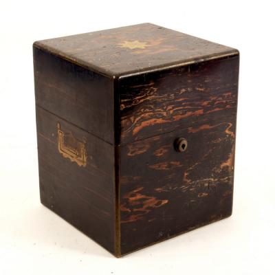 A coromandel wood decanter box with