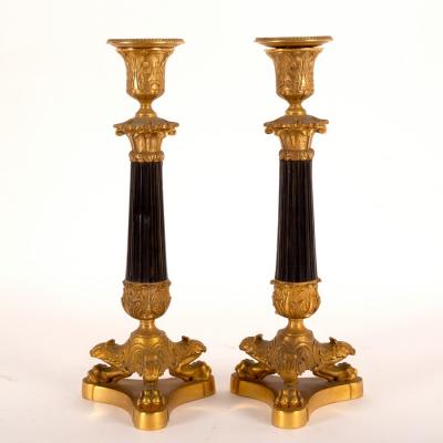 A pair of Empire candlesticks  2ddd1c