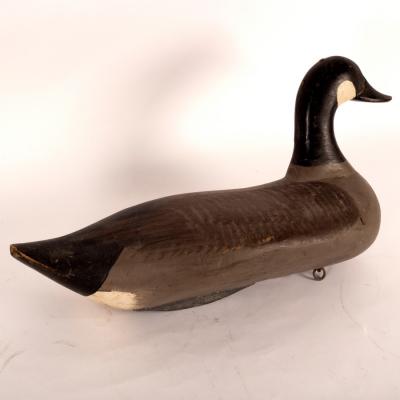 A Canada goose decoy, approximately