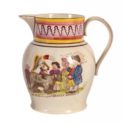 A pearlware jug depicting John 2ddd44